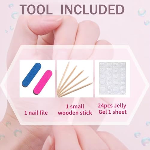 Trilumity 3D White Pearl Short Almond Acrylic - White Press On Nails