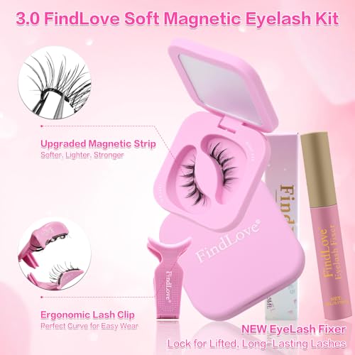Trilumity Upgrade Soft Magnetic With Wispy Faux Mink Fiber - Black False Lashes