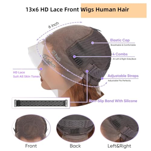 Trilumity Honey Blonde Ombre Body Wave Human Hair - Honey Blonde Hair Replacement Wig