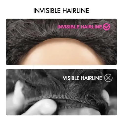 Trilumity Burmese Half 180 Curly Human Hair - Natural Black Hair Replacement Wig