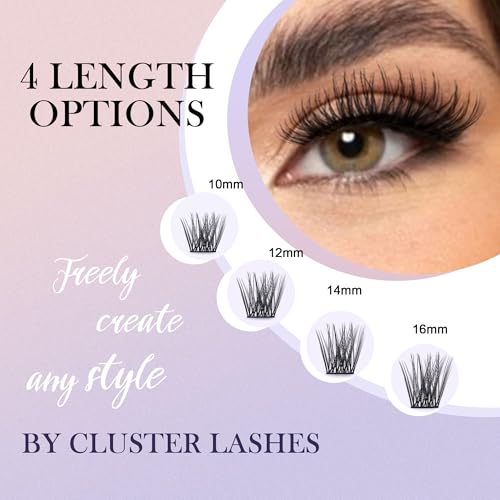 Trilumity Lash Clusters Gq19 Individual Cat Eye Faux Mink - Black False Lashes