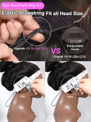 Trilumity Yaki Straight Human Hair - Natural Black Hair Replacement Wig