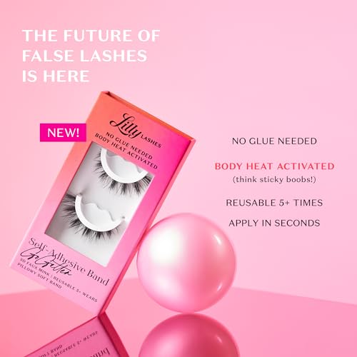 Trilumity 3D Self Adhesive Natural Faux Mink - Black False Lashes
