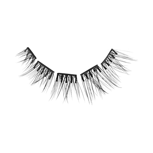 Trilumity Self-Adhesive Natural Faux Mink Fiber II - Black False Lashes