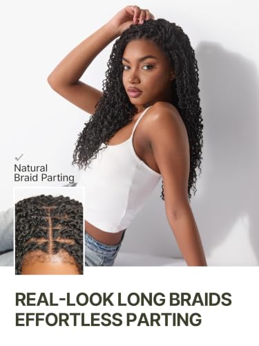 Trilumity Boho Twist 4C Straight Human Hair - Natural Black Hair Replacement Wig