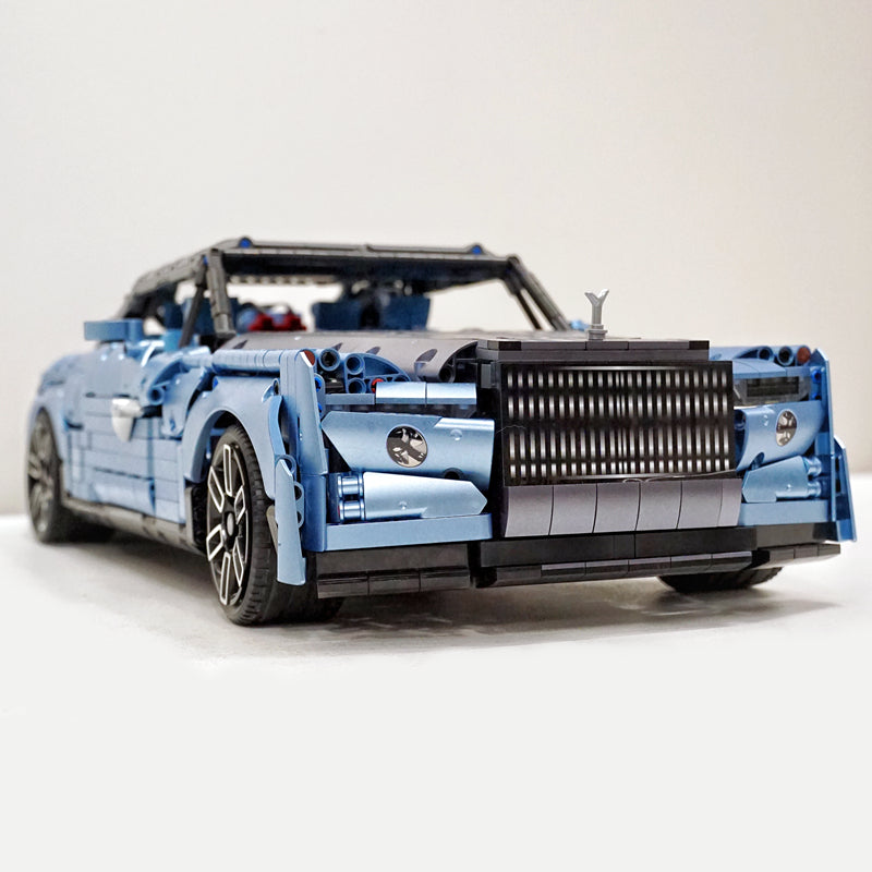 Trilumity Rolls-Royce Boat Tail with Rear Wine Cabinet, Removable Convertible Top Building Block Set, 1:8 Scale, Remote Control, 2,903-Piece