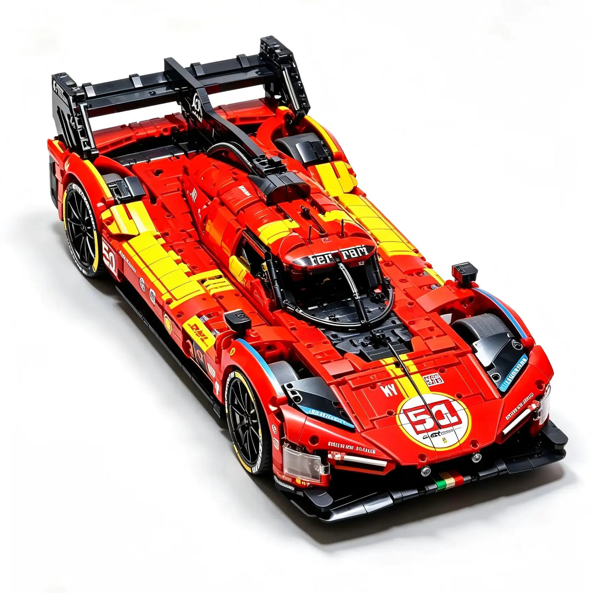 Trilumity MOC Building Block Set: 1:8 Ferrari 499P | 2025 Le Mans Endurance #51 Hypercar MOC (4749-Piece)