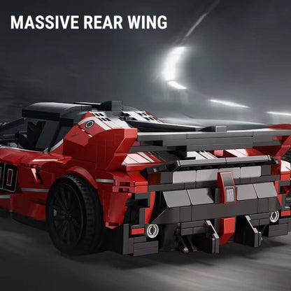 Trilumity Building Block Set: 1:16 Prancing Horse Track Hypercar | 1046-Piece | Italian Track Performance