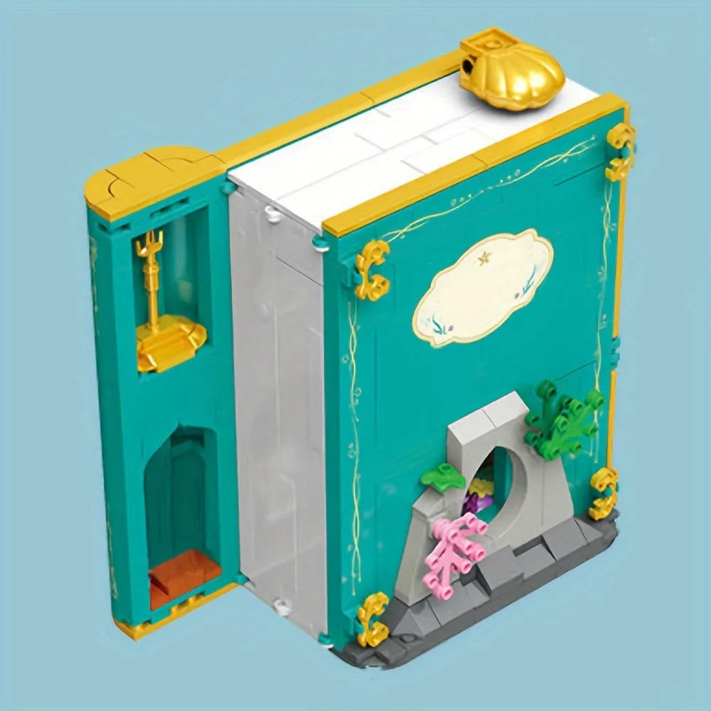 JieStar Building Block Set: The Little Mermaid 3D Book, Model JJ9055