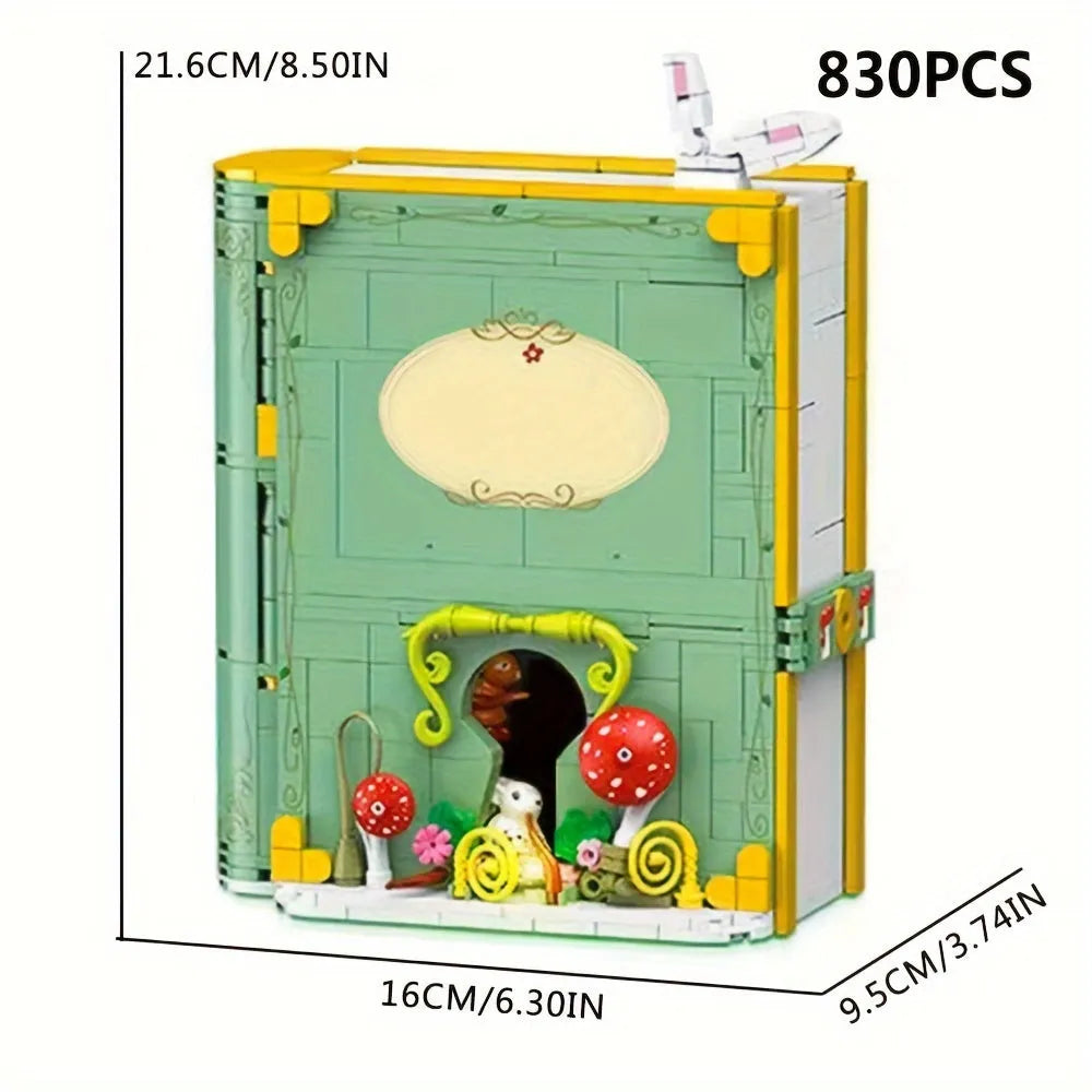 JieStar Building Block Set: Alice In Wonderland 3D Book, Model JJ9056