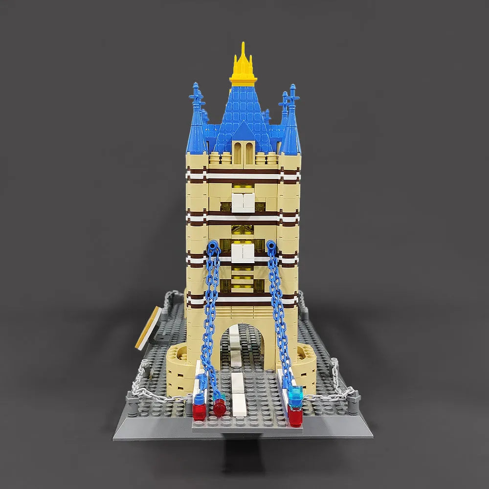 Wange MOC Building Block Set: London Tower Bridge, Model 5215
