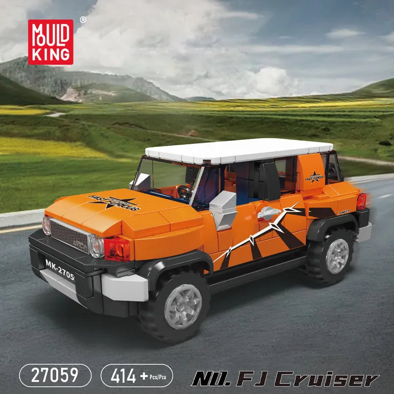 Mould King Building Block Set: Mini FJ Cruiser Speed Car Champions, Model K27059