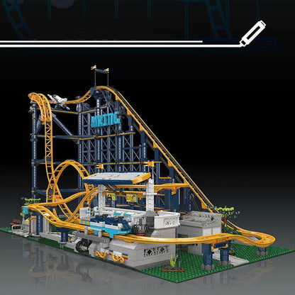 Mould King Building Block Set: Motorized Fairground Roller Coaster, Model K 11012