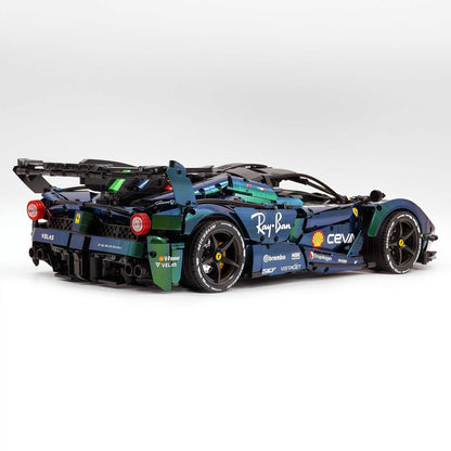 Trilumity Motorized Building Block Set: 1:8 The Ultimate Italian Hybrid Hypercar Evo | Chameleon Metallic Paint Italian Flagship (4058+-Piece)