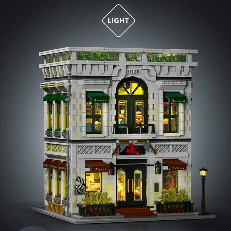 UG MOC Building Block Set: Seafood Restaurant, Model 10203
