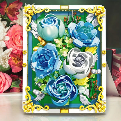 JieStar MOC Building Block Set: Heart Of The Ocean Picture Frame, Model JJ9029
