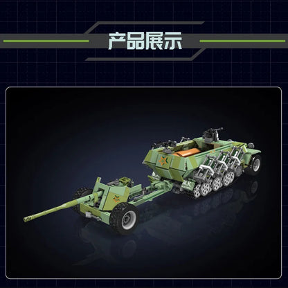 Mould King Building Block Set: Motorized Semi Tracked Armored Vehicle, Model K20027