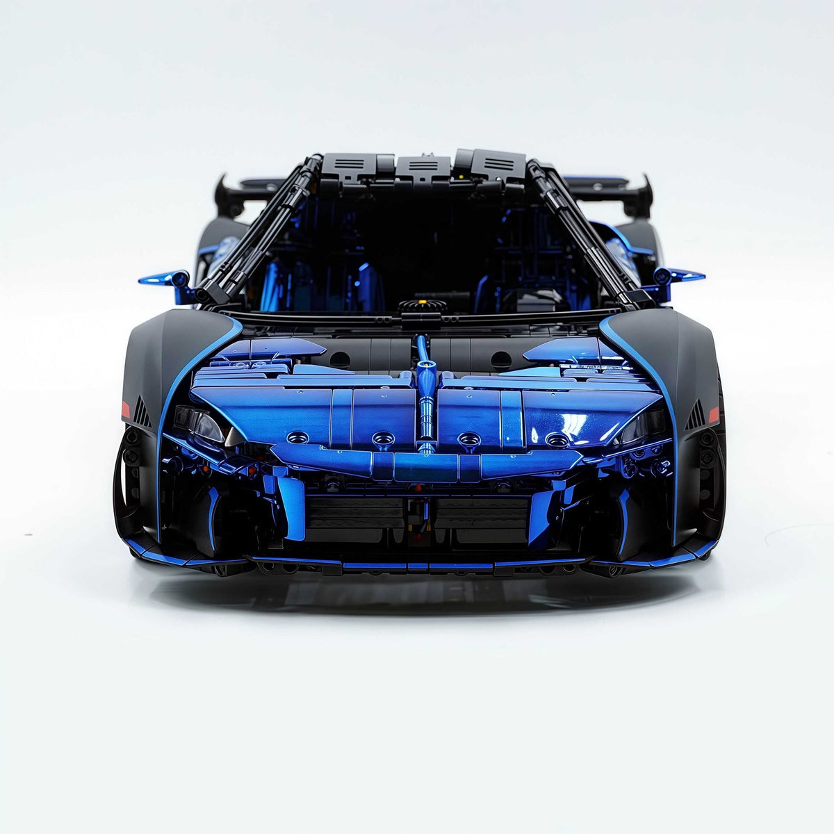 Trilumity Motorized Building Block Set: 1: 8 Woking Hypercar Track Focus, Aerodynamic Brilliance, Mirror Customized Edition (3862-Piece)