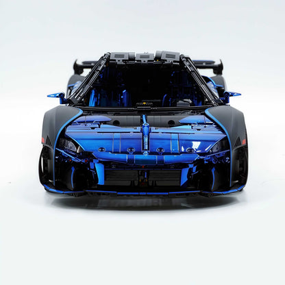 Trilumity Motorized Building Block Set: 1: 8 Woking Hypercar Track Focus, Aerodynamic Brilliance, Mirror Customized Edition (3862-Piece)