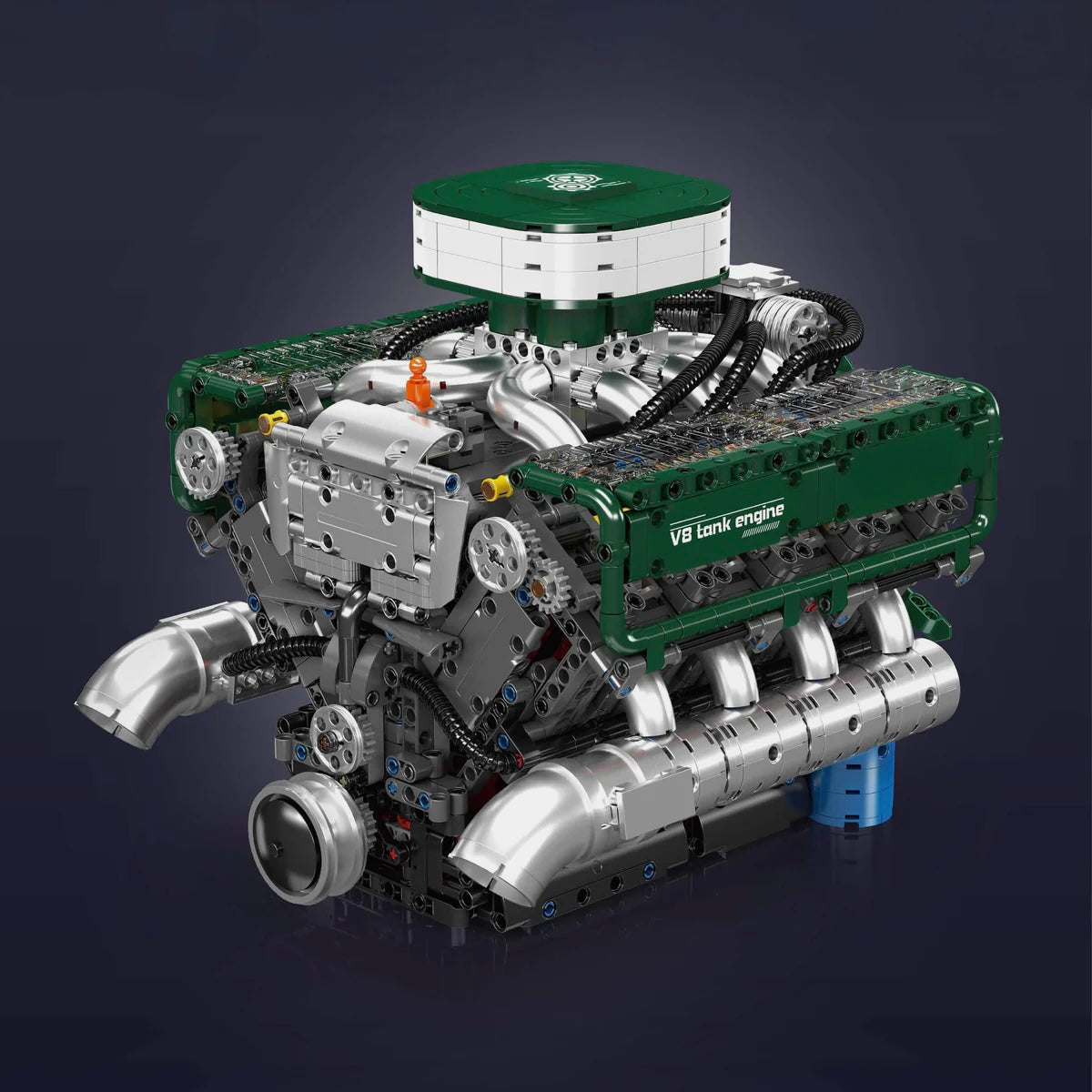 Trilumity Building Block Set: Motorised V8 Tank Engine (2250-Piece)