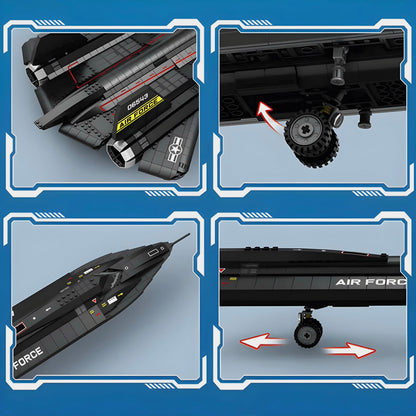 Trilumity SR-71 Blackbird Building Block Set, 1,778-Piece