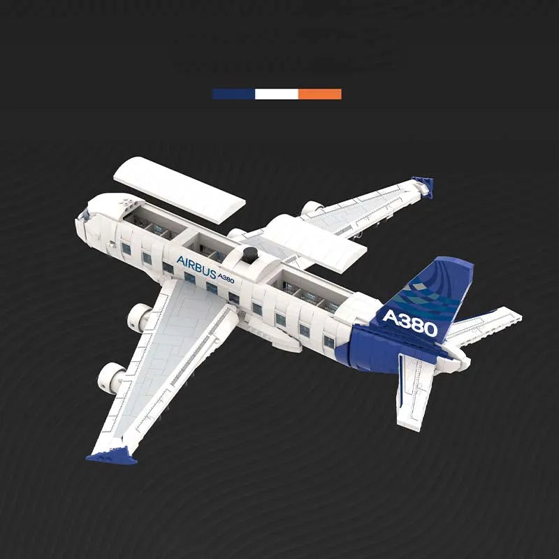 DK MOC Building Block Set: Airbus A380 Airplane, Model DK80008