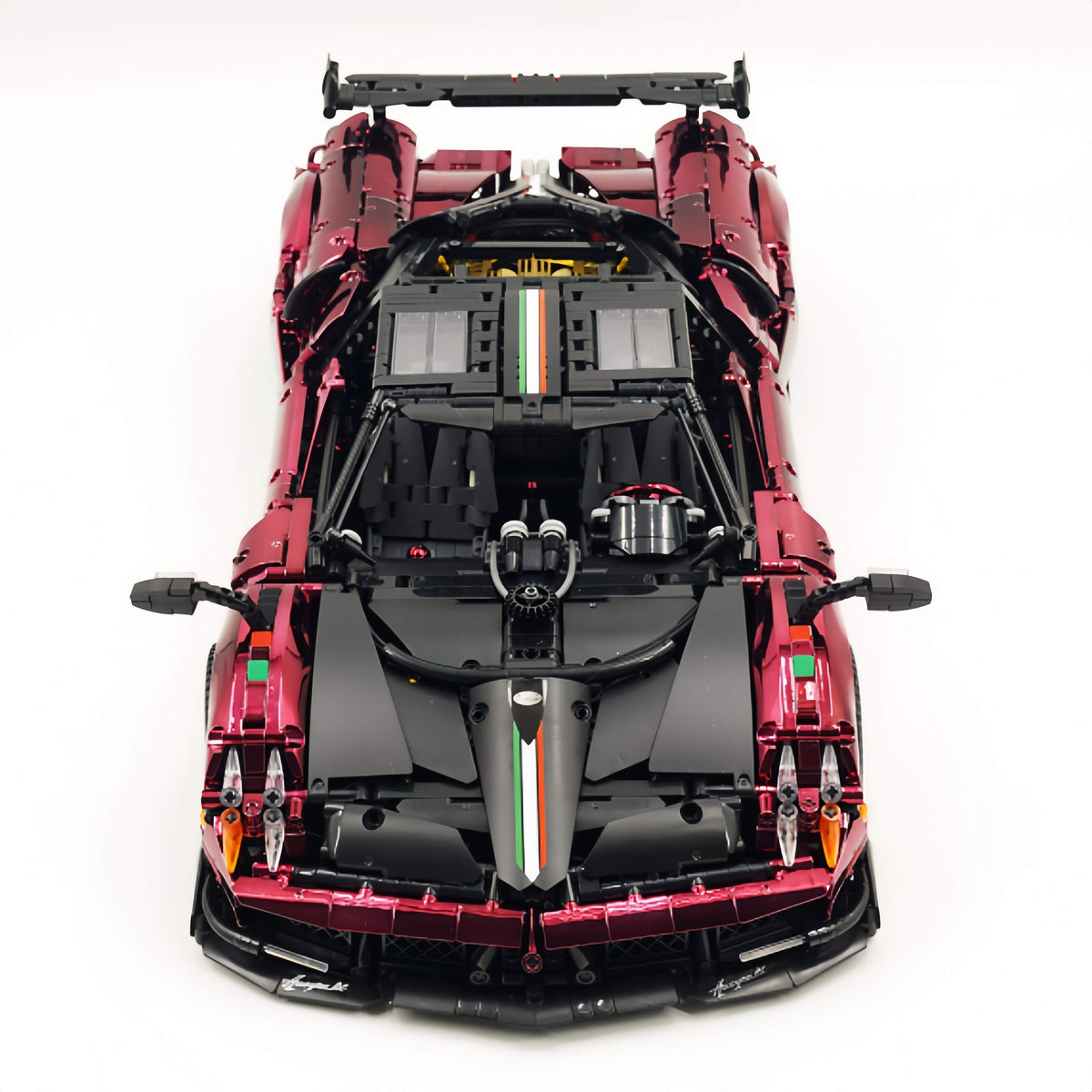 Trilumity Building Block Set: 1: 8 Pagani Huayra Bc Mirror Electroplating Customized Ultimate Edition (4708-Piece)