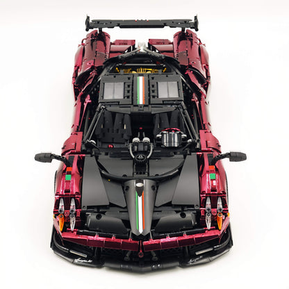 Trilumity Building Block Set: 1: 8 Pagani Huayra Bc Mirror Electroplating Customized Ultimate Edition (4708-Piece)