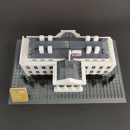 Wange MOC Building Block Set: 7018 White House Skyline, Model 4214