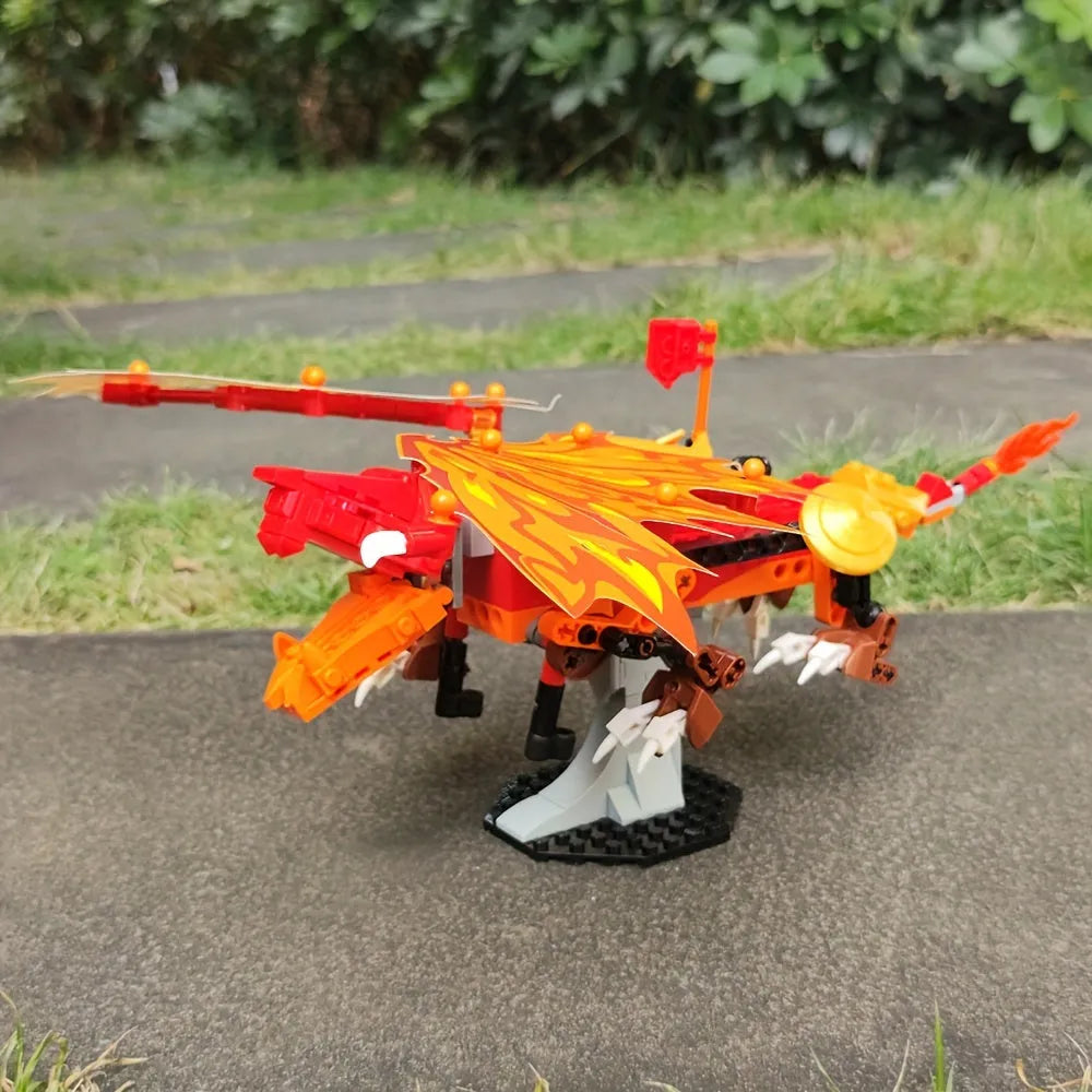 JieStar MOC Building Block Set: Movie Fire Dragon, Model JJ9019