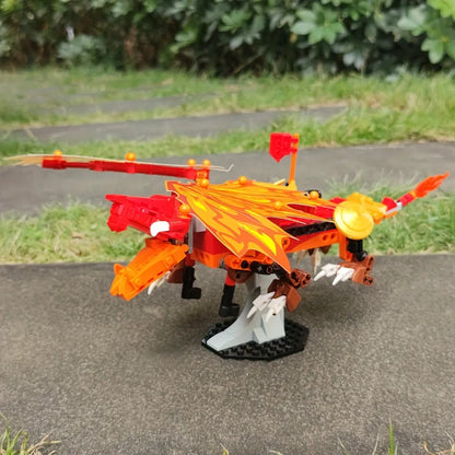 JieStar MOC Building Block Set: Movie Fire Dragon, Model JJ9019