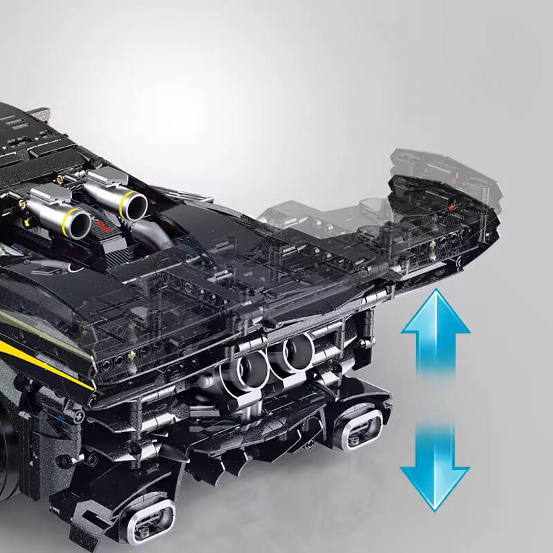 Trilumity Motorized Building Block Set: 1:8 The Ultimate Track-Built Ferrari 296 Supercar (3729-Piece)