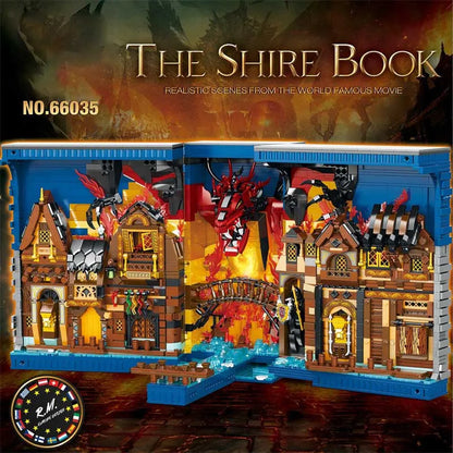 Reobrix MOC Building Block Set: Lord of Rings Movie MOC Hobbit Book, Model RE66035