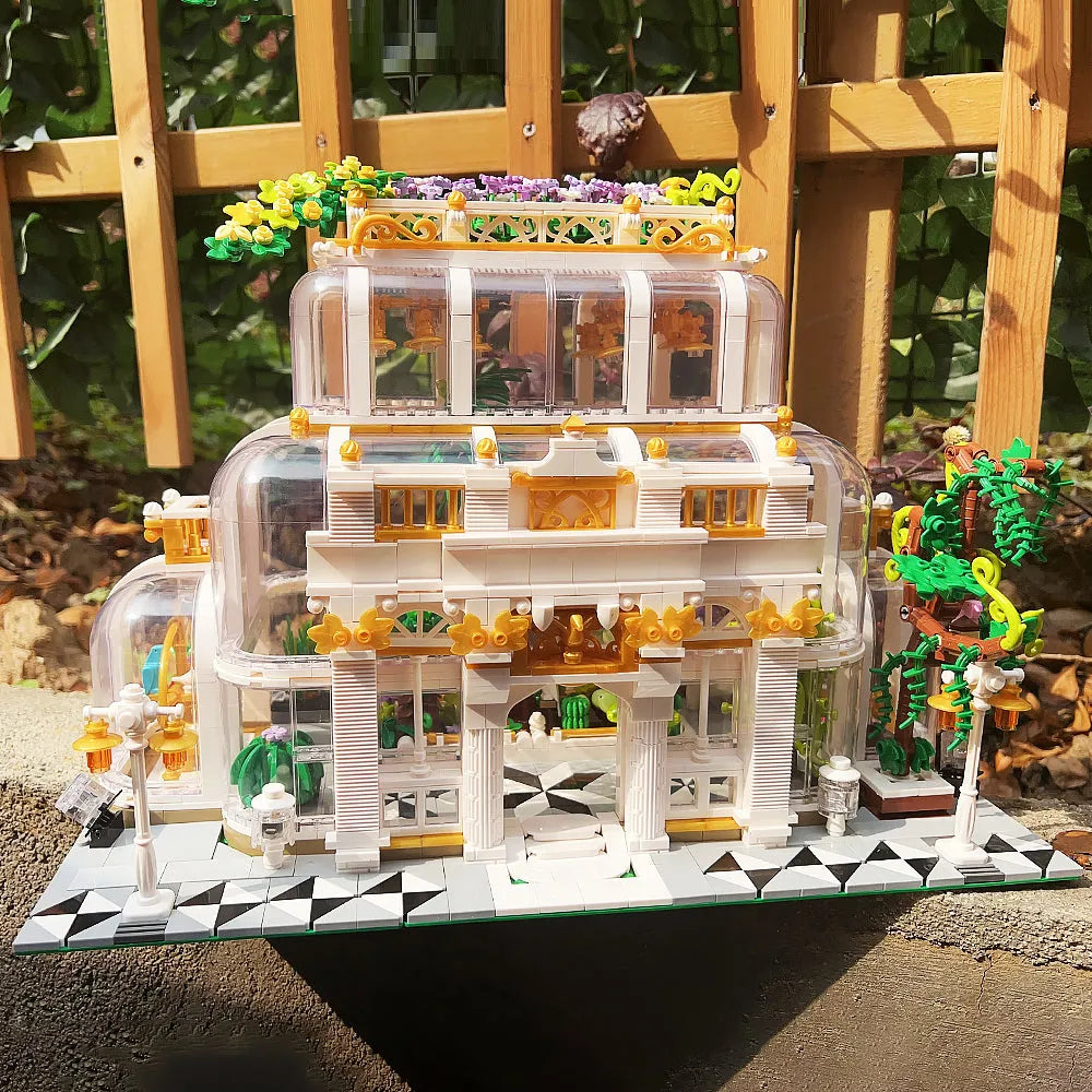 JieStar MOC Building Block Set: Neoclassical Botanical Garden, Model JJ9044