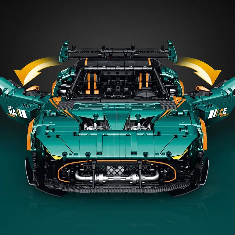 Trilumity Building Block Set: 1:8 Aston Martin Vulcan | British Racing Icon | 3794+-Piece