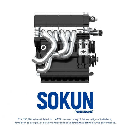 Trilumity Building Block Set: BMW M3 S50 Engine | Home Decor (292-Piece)
