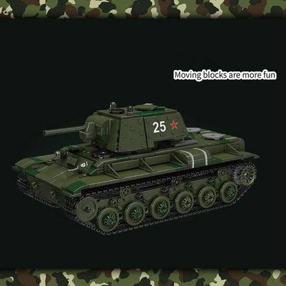 Mould King Building Block Set: Motorized KV-1 Heavy Tank, Model K20025