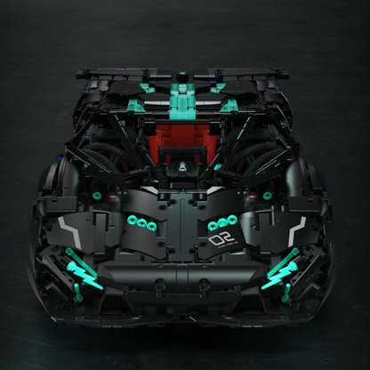 Trilumity Building Block Set: 1:8 Lamborghini Italian V8 Concept Supercar Set (3520-Piece)