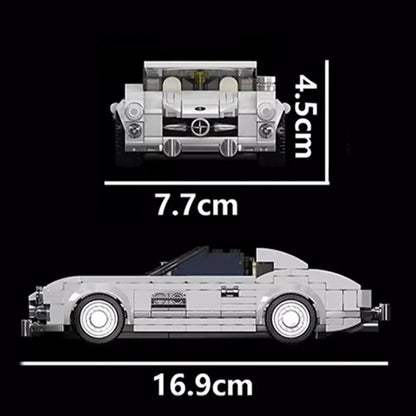 Mould King Building Block Set: Mini Mercedes-Benz 300SL Speed Champions Racers, Model K27037