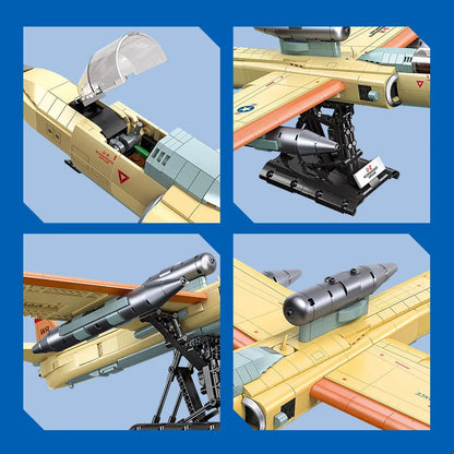 JieStar MOC Building Block Set: U2 Reconnaissance Aircraft, Model 58093
