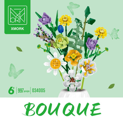 MORK Building Block Set: Flowers Bouquet, Model 034005