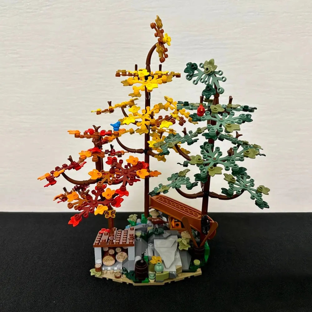 MOC Building Block Set: A Frame Cabin, Model 67001