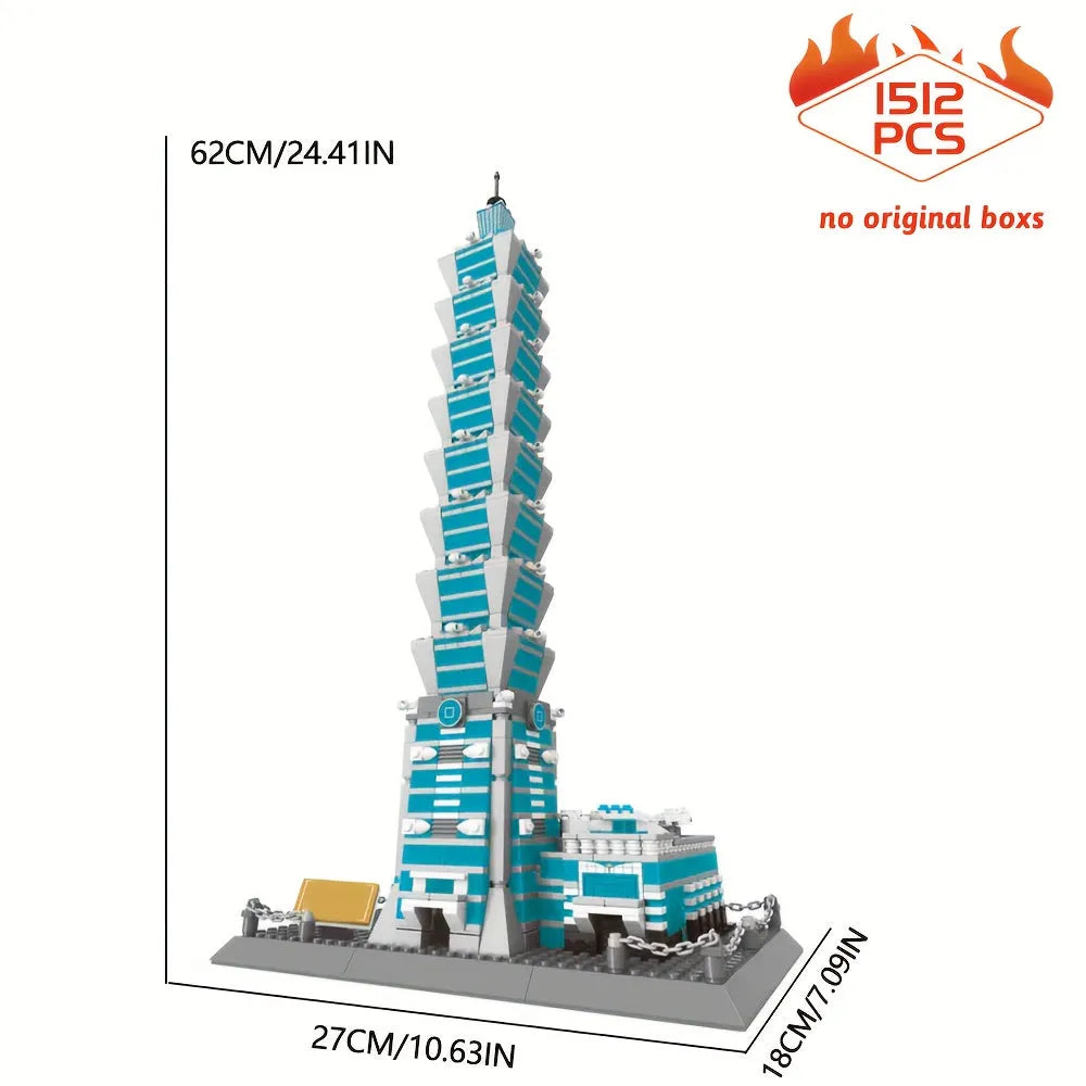 Wange MOC Building Block Set: Taipei 101 Tower, Model 5221