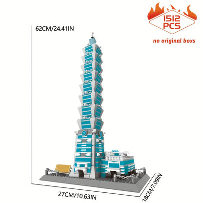 Wange MOC Building Block Set: Taipei 101 Tower, Model 5221