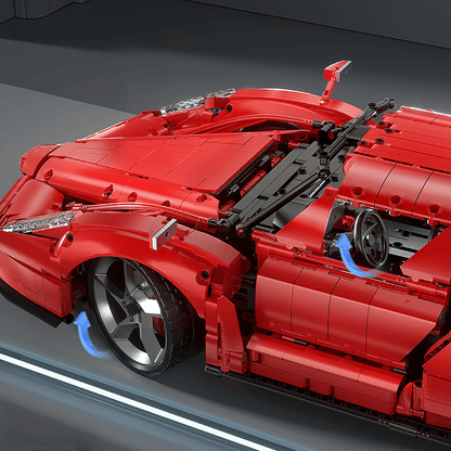Trilumity Building Block Set: 1:8 Rosso Edition Italian Red Hypercar (4301Piece)