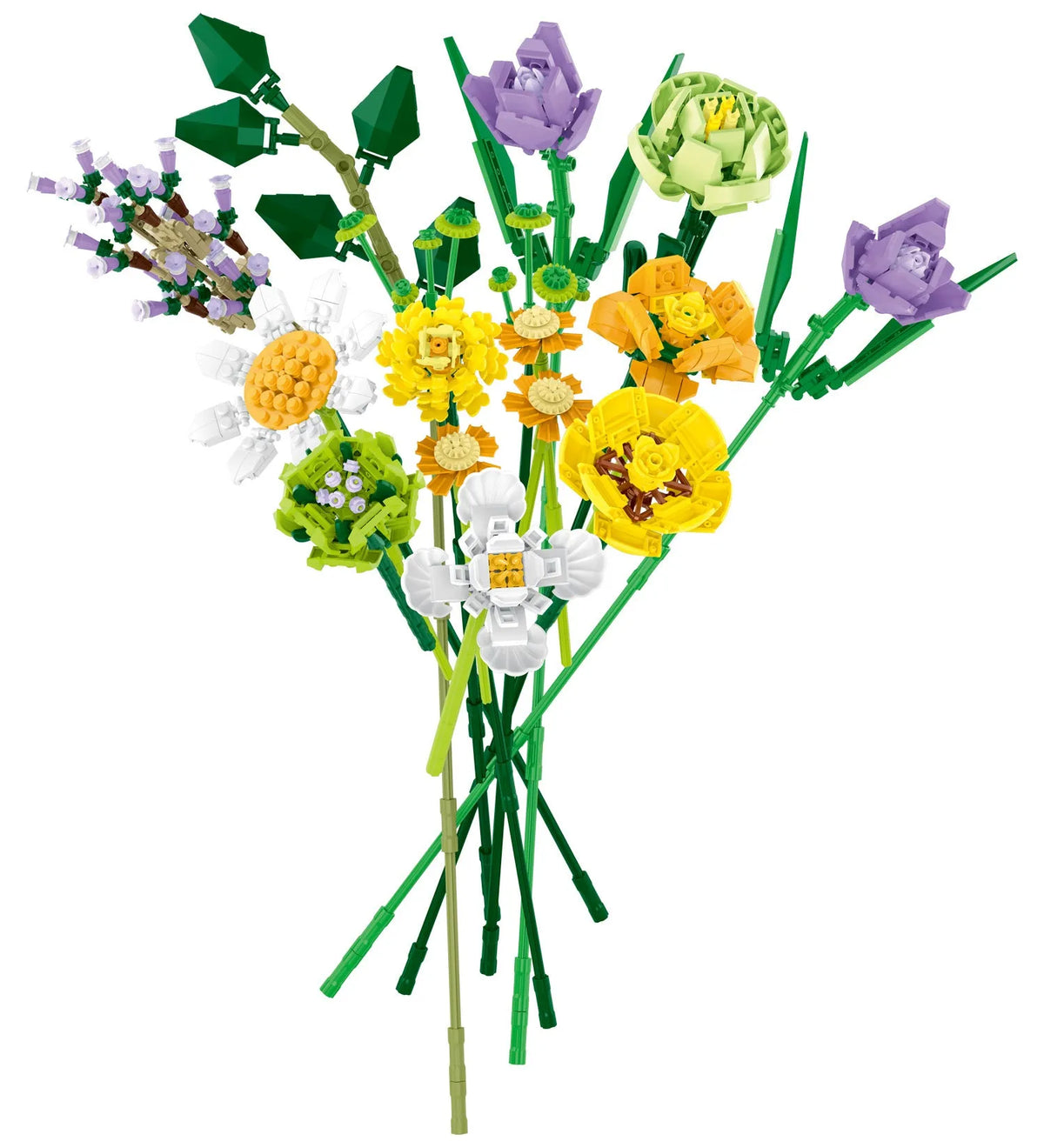 MORK MOC Building Block Set: Flower Bouquet, Model 034002