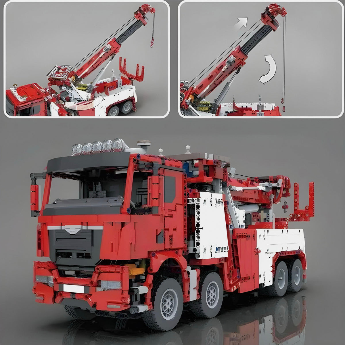 Trilumity Fire & Rescue Truck Building Block Set, 1:8 Scale, Remote Control, 4,883-Piece