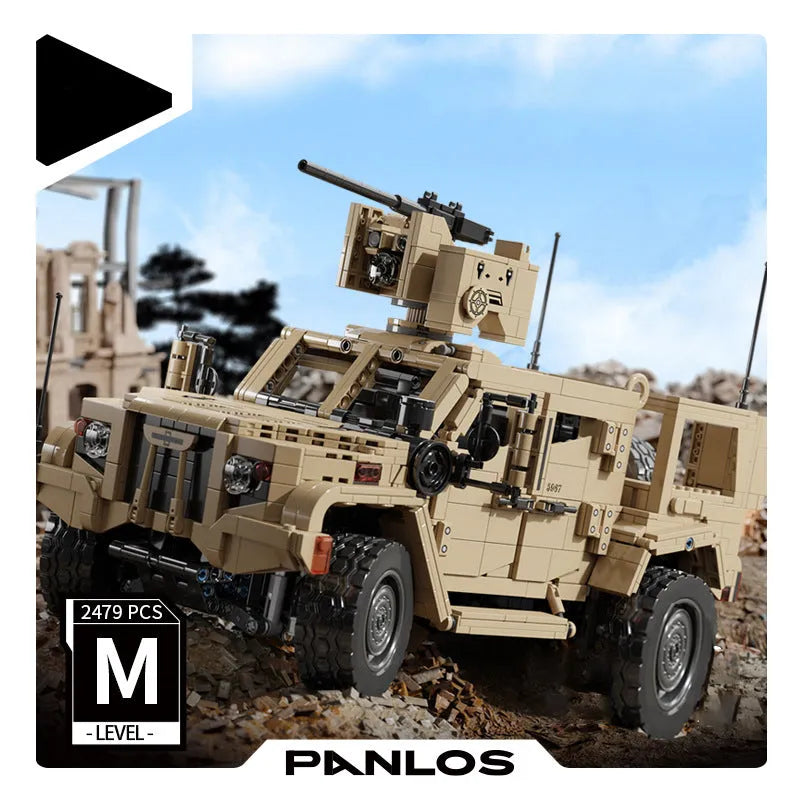 Panlos MOC Building Block Set: JLTV Armored Vehicle, Model 628013