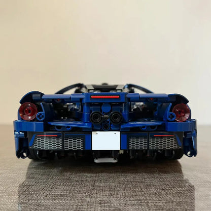 MOC Building Block Set: 2022 Ford GT Racing Sports Car, Model 36002