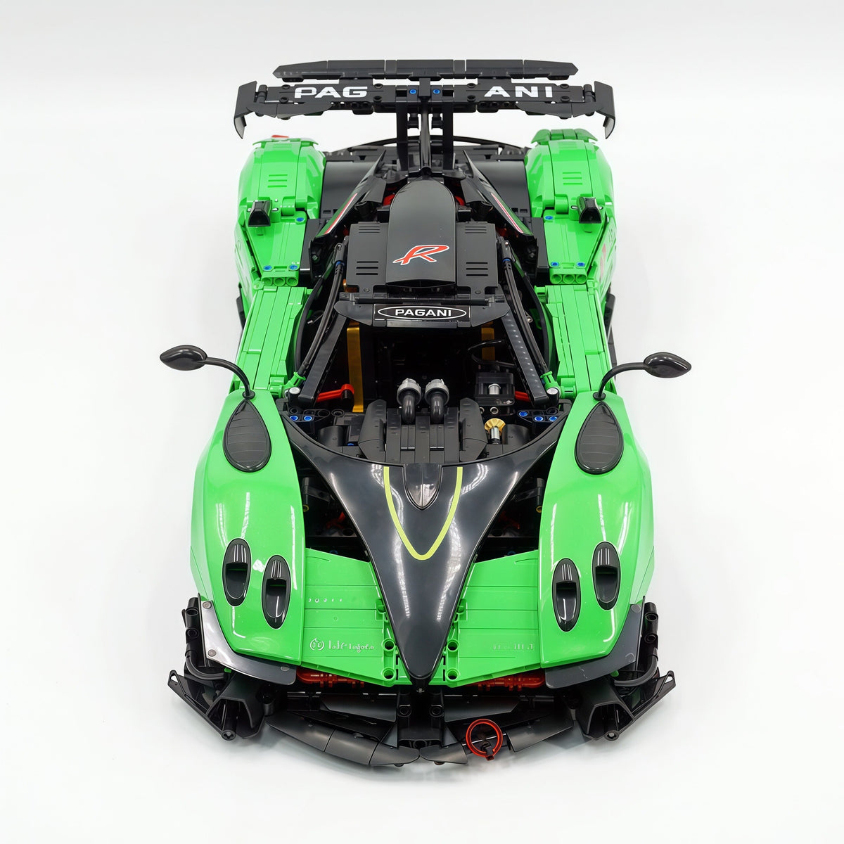 Trilumity Building Block Set: 1:8 Pagani Zonda R | Pearl Green Paint Italian Hypercar (3300+-Piece)